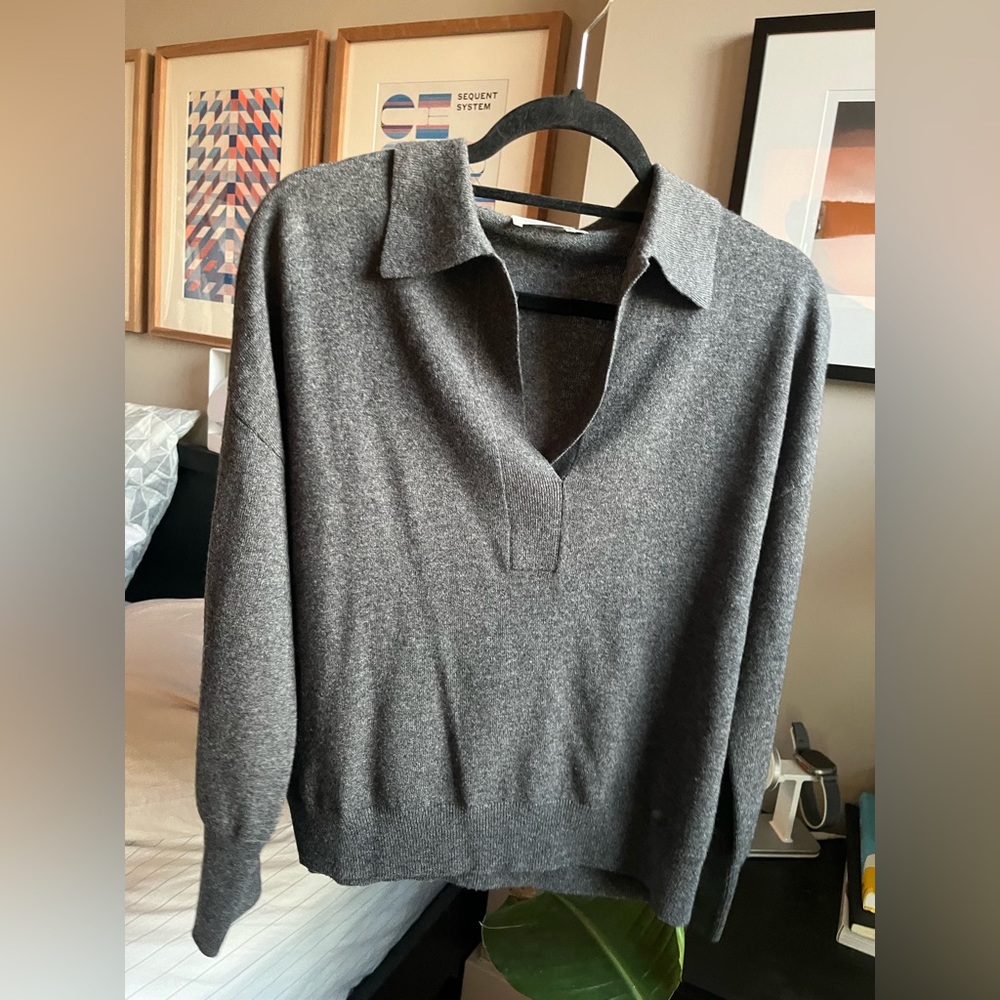The Reset R Label Essential Polo Cashmere Wool Sweater Small